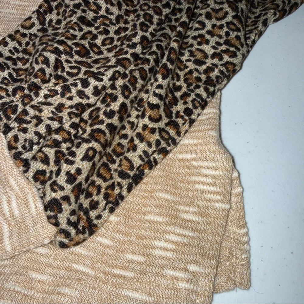 Umgee Size Small New‎ Tunic Leopard Balloon Sleeves Animal Print Boho NWT Deer